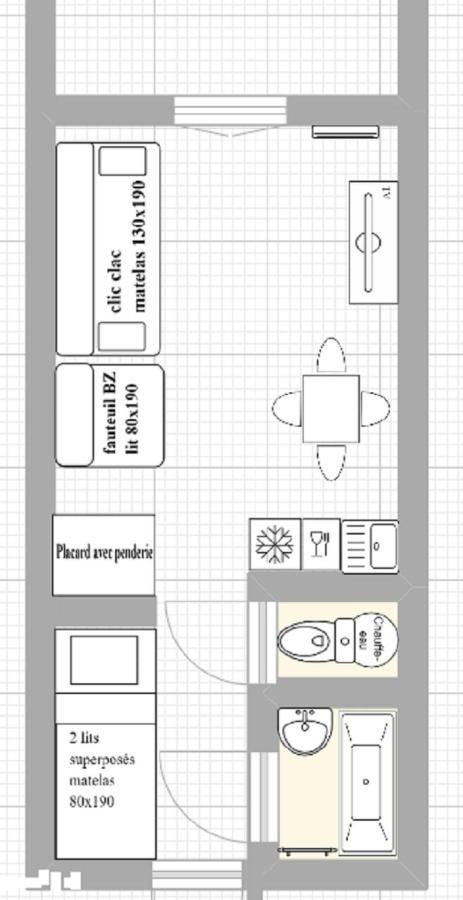 Studio 2 Alpes, Proche Lac Buissonniere, Menage Inclus, Balcon, Parking 莱德萨阿尔卑斯 外观 照片